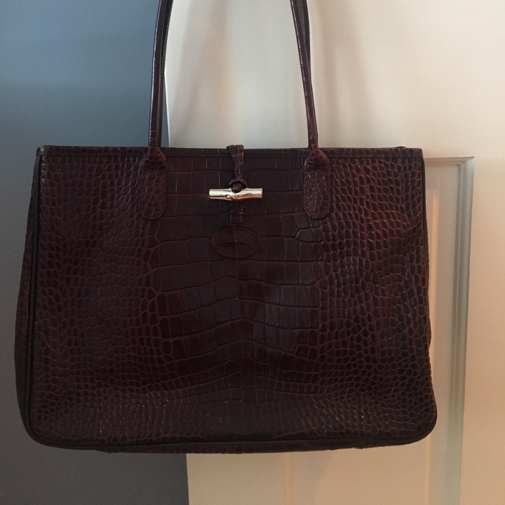 Longchamp leather Roseau Tote
